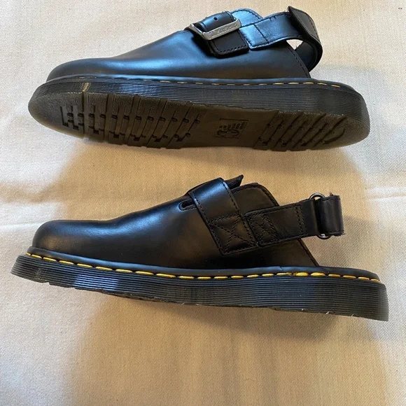 Dr. Martens Jorge II Black Leather Mules Size 11 NWT - Picture 6 of 11